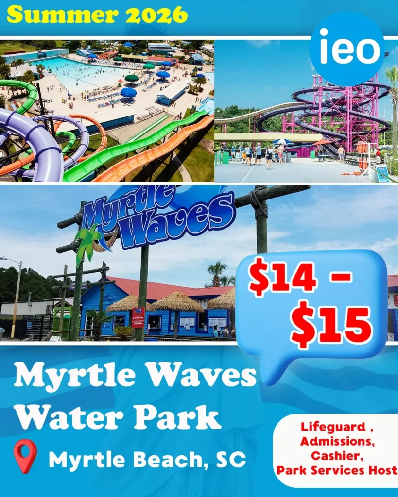 Myrtle Waves Water Park - IEO WORK TRAVEL – WORK AND TRAVEL USA